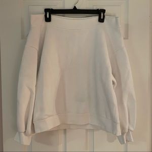 Off the Shoulder White Sweater from H&M